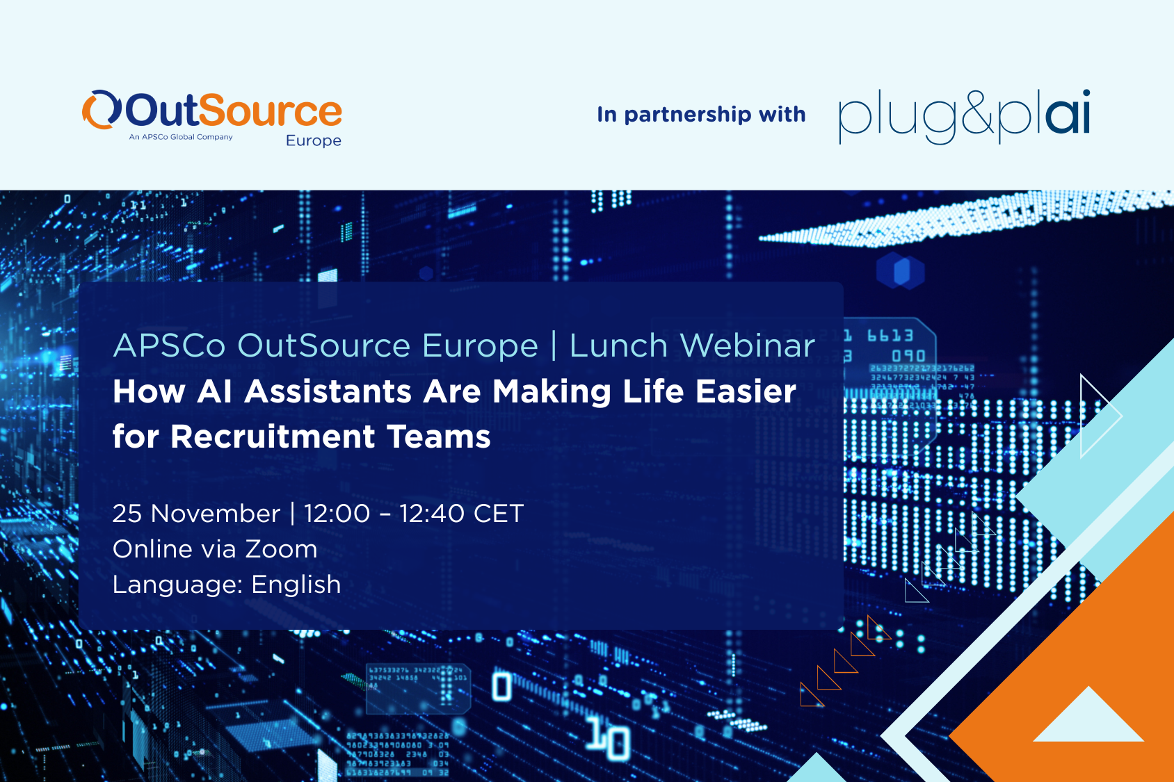 APSCo OutSource Europe | Lunch Webinar: How AI Assistants Are Making Life Easier for Recruitment Teams