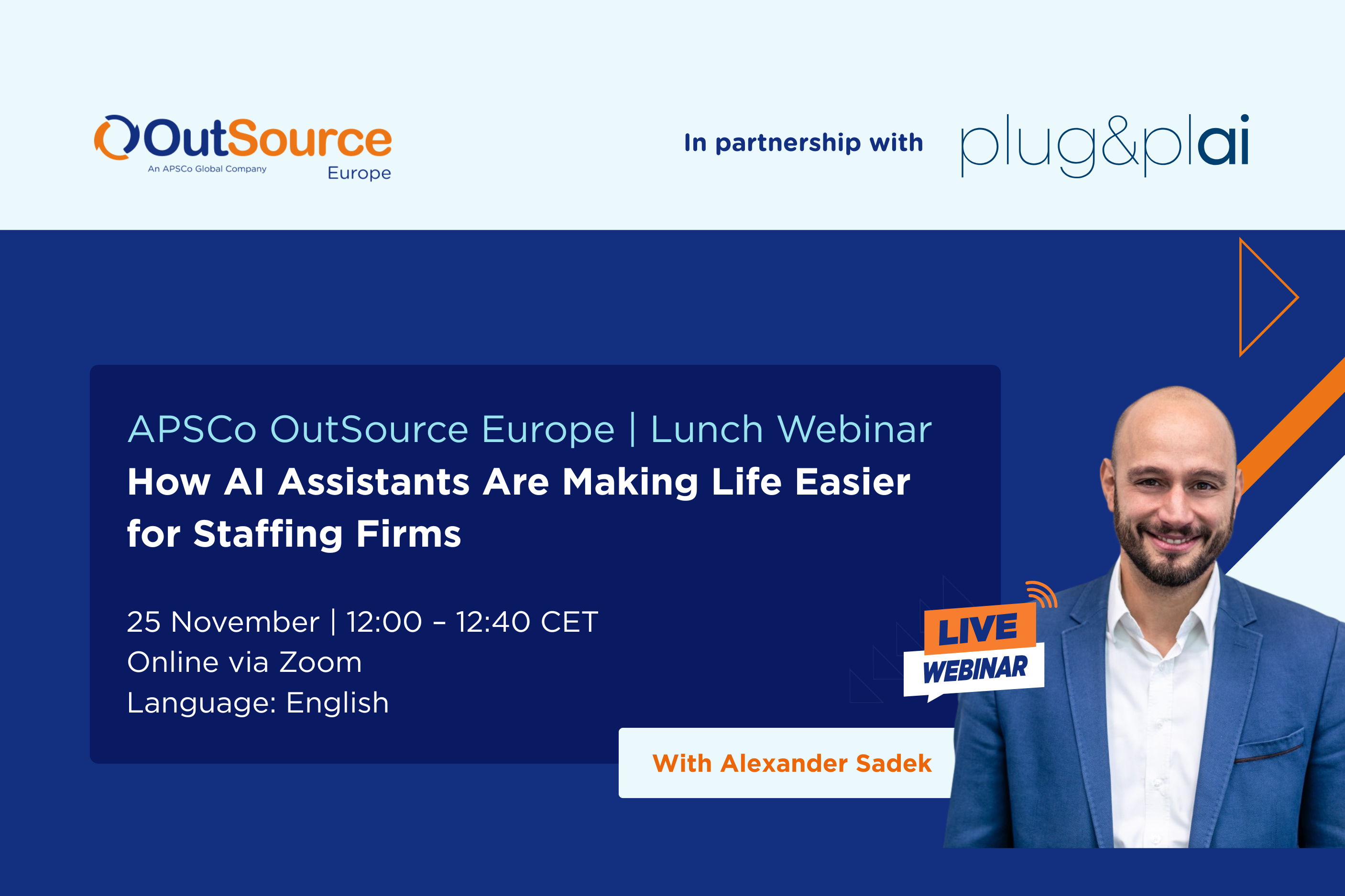 APSCo OutSource Europe | Lunch Webinar: How AI Assistants Are Making Life Easier for Staffing Firms