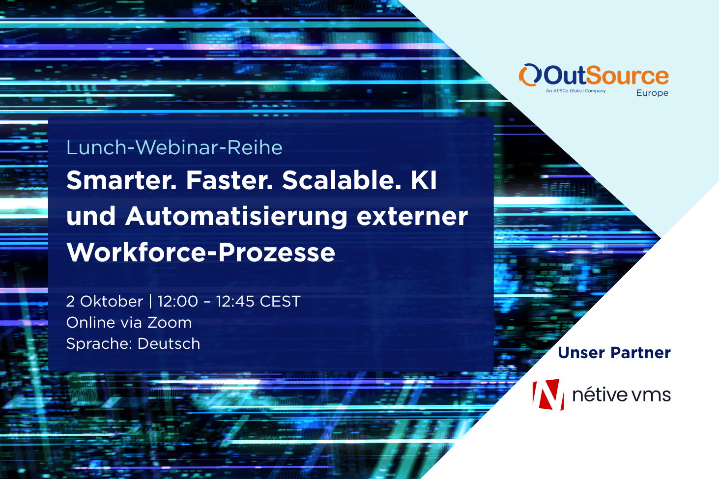 Lunch-Webinar-Reihe: Smarter. Faster. Scalable. KI und Automatisierung externer Workforce-Prozesse
