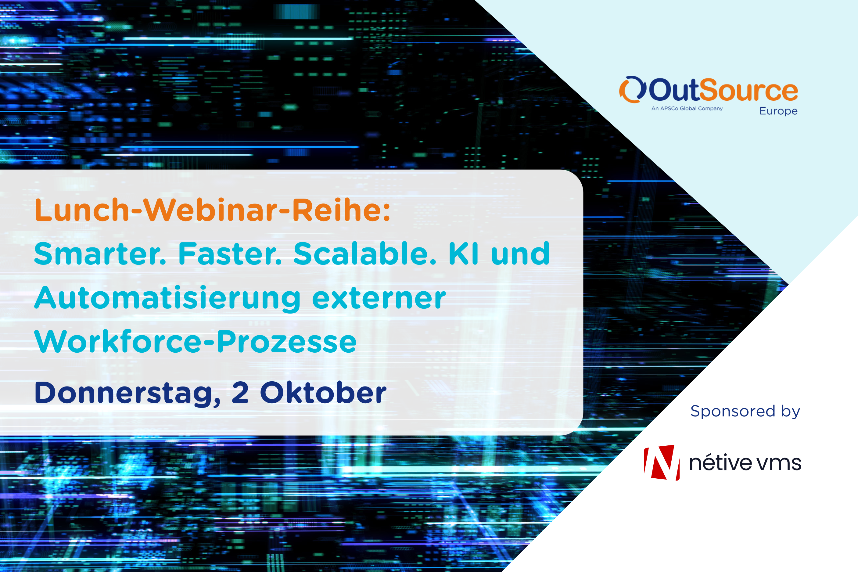Lunch-Webinar-Reihe: Smarter. Faster. Scalable. KI und Automatisierung externer Workforce-Prozesse